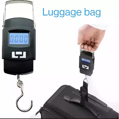 Heavy-Duty Handheld Digital Luggage Scale for Travel & Weight Tracking