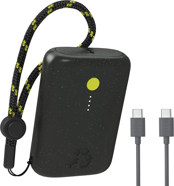 Nimble CHAMP Portable Charger – 10,000mAh 20W USB-C Fast Charging Power Bank