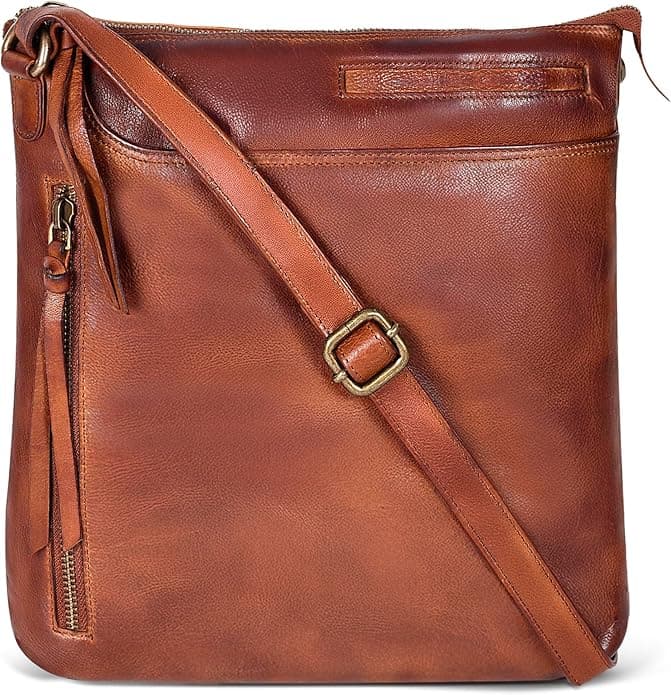 Water-Resistant Anti-Theft Crossbody Bag with Lockable Zippers